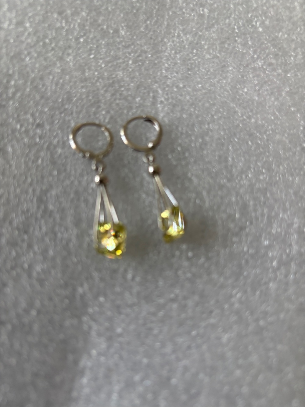 Yellow Drop Earrings New
